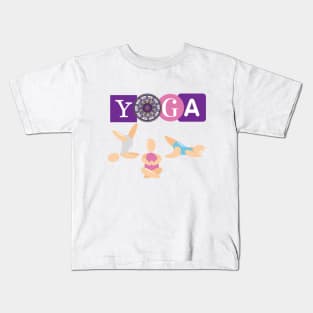 Yoga Poses Kids T-Shirt